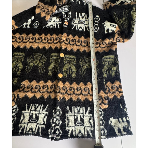 Incas Arts Women’s 100% Wool Hand Knit Sweater Artisan Handmade Artistic Print - Picture 16 of 16